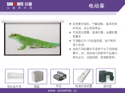 白雪电动幕布